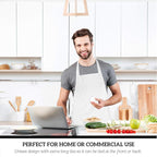 GREEN LIFESTYLE 120 Pack Professional Chef Apron – Grilling Aprons - Image 3