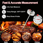 Instant Read Meat Thermometer 2'' Cooking Thermometer Kitchen Thermometer - Image 8