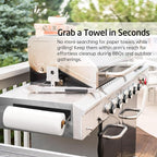 KES Magnetic Paper Towel Holder, Wood & Metal Paper Towel Roll Holder - Image 7