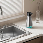 Oasis Creations 500 mL /17fl.oz Stainless Steel Liquid Soap Dispenser - Image 7