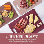 COOK WITH COLOR Non-Slip Cutting Board Set – Kitchen Essentials with Easy Grip - Image 6