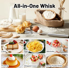 2026 Upgraded Semi-Automatic Stainless Steel Egg Beater – Hand Push Whisk - Image 4