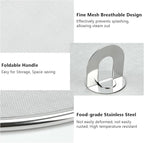 3 PCS Splatter Screen for Cooking, 25/29/ 33 cm Stainless Steel Grease Splatter - Image 3