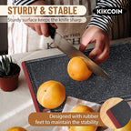 Kikcoin Plastic Cutting Boards for Kitchen, 3-Piece Large Cutting Board Set - Image 4