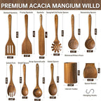 Wooden Utensil Set 12 PCS - Image 8