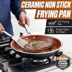 Gotham Steel 12 Pc Ceramic Cookware Set Nonstick, Ceramic Pots and Pans Set Non - Image 4