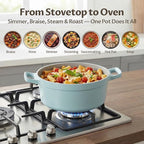BEZIA 5.7 Quart Nonstick Ceramic Stock Pot - Image 8