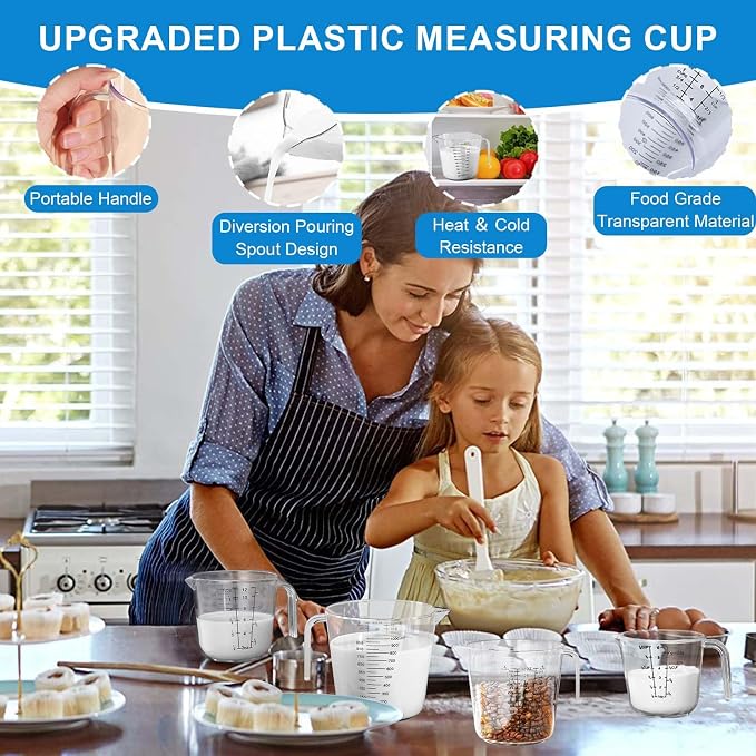 Measuring Cups and Spoons Set 26 Piece, 11 Stainless Steel Nesting Measuring - Image 5