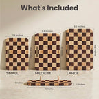SMIRLY Wooden Cutting Boards for Kitchen, Double-Sided Cutting Board - Image 2