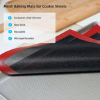 Silicone Baking Mat with Microperforated, Reusable Air Mesh Silicone Mat - Image 3