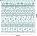 WIWIGO Beach Blanket Waterproof Sandproof Beach Mat 79" X 83"/10'x9'for 2-8 - Image 2