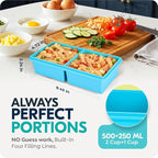 Silicone Freezer Trays with Lids, 2 Cup & 1 Cup Soup Container Style Ice Cube - Image 8