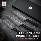 TIVOLI Damascus Knife Set 3PCS - Image 6