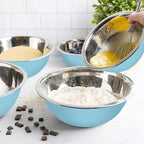 WHYSKO Meal Prep Stainless Steel Mixing Bowls Set, Refrigerator, and Kitchen - Image 6