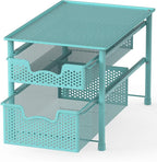 Simple Houseware Stackable 2 Tier Sliding Basket Organizer Drawer by SimpleHouseware