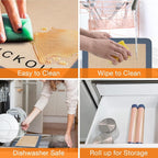 Silicone Baking Mat Large 3 Pack-2 Half Sheets+1 Small Quarter Sheet, Reusable - Image 6