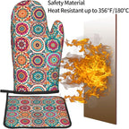 Boho Oven Mitts and Pot Holders - Image 5
