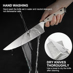 N NOBLE FAMILY In-drawer Knife Block Set, Chopping Knives Set, Stainless Steel - Image 7