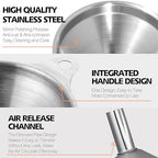 Anaeat Stainless Steel Mini Kitchen Funnel Set, 3 Pack Durable Metal Filling - Image 5