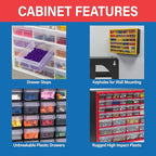 Akro-Mils 26-Drawer Plastic Drawer Storage Cabinet - Image 6