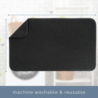 S&T INC. Dish Drying Mat Jumbo, 18” x 30”, Absorbent Microfiber Kitchen Counter - Image 6