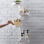 shuang qing 4-Tier Corner Shower Caddy Tension Pole Organizer by SHUANGQING