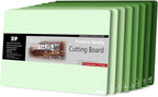 ZVP Plastic Cutting Boards for Kitchen, Flexible Cutting Mats, Gradient Green by ZVP