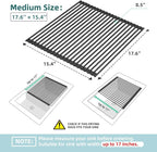 Ohuhu Over The Sink Dish Drainer Drying Rack, 17.6" W x 15.4" L Roll Up Dish - Image 9