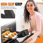 Silicone Oven Mitts, Heat Resistant 2PCS Oven Mitts - Image 5