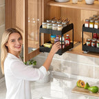 Across-Star Expandable Pull Out Spice Rack - Image 2