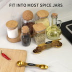 Magnetic Measuring Spoons Set, Stainless Steel, Dual Sided, Dual Sided - Image 4