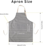 Tosewever 2 Pack Cotton Adjustable Bib Apron - Image 3