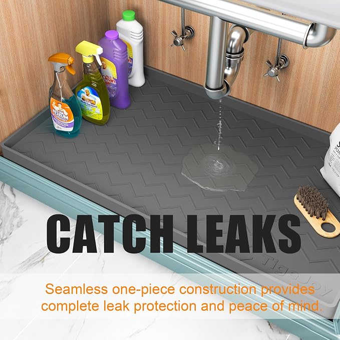 TigeJoy 31" x 19" Under Sink Mats - Image 5