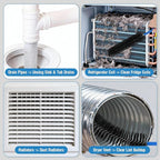 3PCS Drain Brush Set with Refrigerator Coil Cleaning Brush, Bathroom Drains & - Image 6