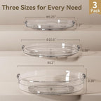 LAMU 3 Pack Lazy Susan Organizer Turntable - Image 6