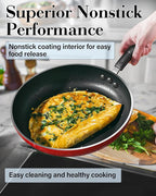 Cook N Home Pots and Pans Nonstick Cookware Set 12-Piece, Kitchen Cooking Set - Image 6
