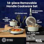 GoodCook Ceramic Cookware Set 14-Piece - Image 2
