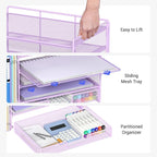 OPNICE Desk Organizer, 5-Tier Paper File Organizer - Image 5