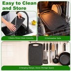 Cutting Boards, 12.5"×7.7" Plastic Chopping Board Made From Natural Food Grade - Image 6