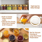 QAPPDA 4oz Glass Jars With Lids, Small Mason Jars Wide Mouth, Mini Canning Jars - Image 4