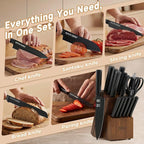 OOU Kitchen Knife Block Set - Image 5