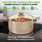 NutriChef 75-Piece Non-Stick Pots and Pans Set, Complete Ceramic Cookware Set - Image 4