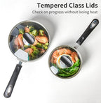Nonstick Saucepan Set with Lid, Non Stick 1.5QT & 2.5QT Sauce Pan Set with - Image 7