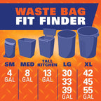Hefty Strong White 13 Gallon Trash Bags - Image 10