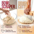 Superbaking 10" Oval Banneton Bread Proofing Basket – Sourdough Starter Kit - Image 7