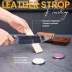 Rolling Knife Sharpener Kit – Magnetic 4-Angle Base, 3.86 Inches Longer Wooden - Image 4