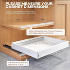Seinloes 4 Pack Expandable Width Pull Out Cabinet Organizer 21" Deep - Image 4