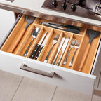 Large Premium Bamboo Silverware Organizer - Image 7