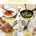 4 Pcs Silicone Spoon Spatula Set, 11.4 In, Food Grade Rubber Spatulas - Image 6