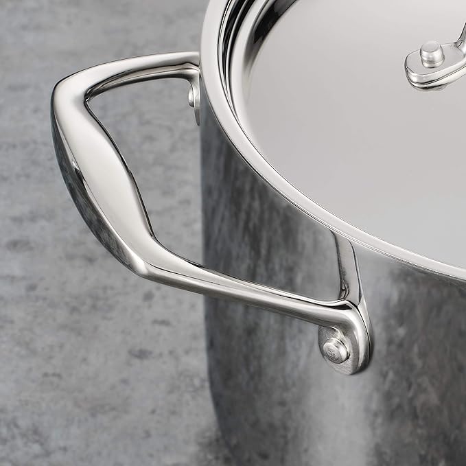 Tramontina Signature Tri-Ply Clad Stainless Steel 5-Quart Dutch Oven Pot - Image 4